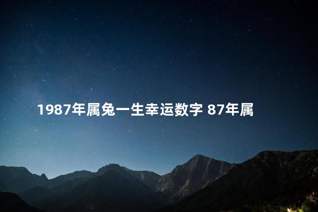 1987年属兔一生幸运数字 87年属兔的女人幸运数字